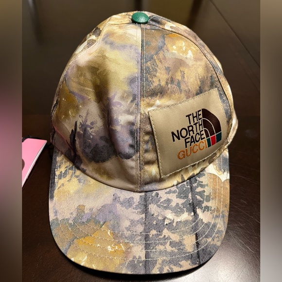 New Authentic Gucci North Face Logo Baseball Hat Size S - Picture 2 of 15